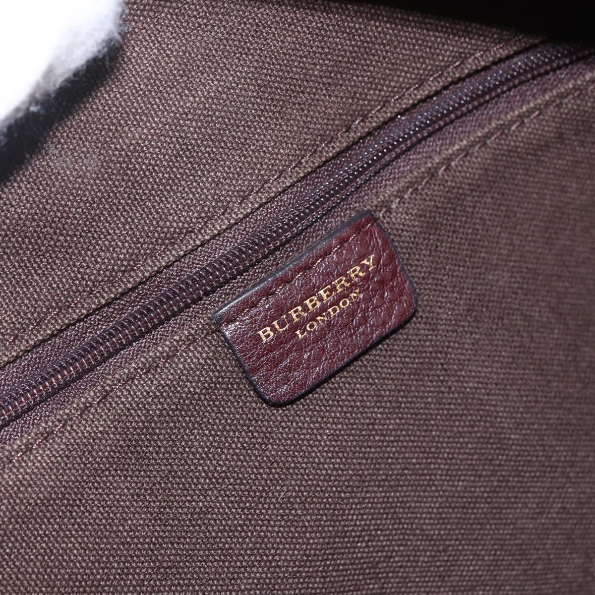 BURBERRY Nova Check Shoulder Bag Canvas 2 Set Beige Auth ka335