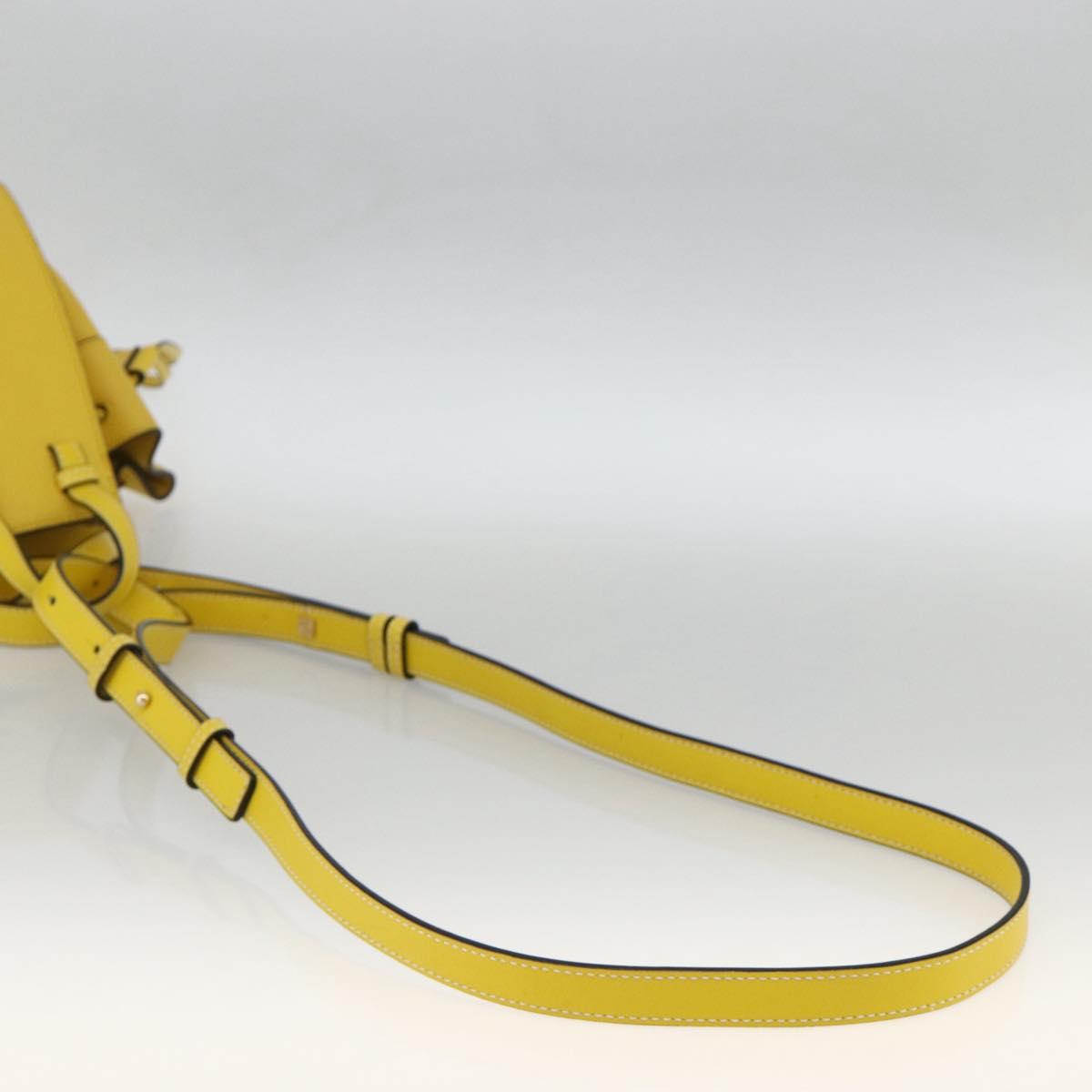 LOEWE Hammock Hand Bag Leather 2way Yellow Auth ka3350SAM