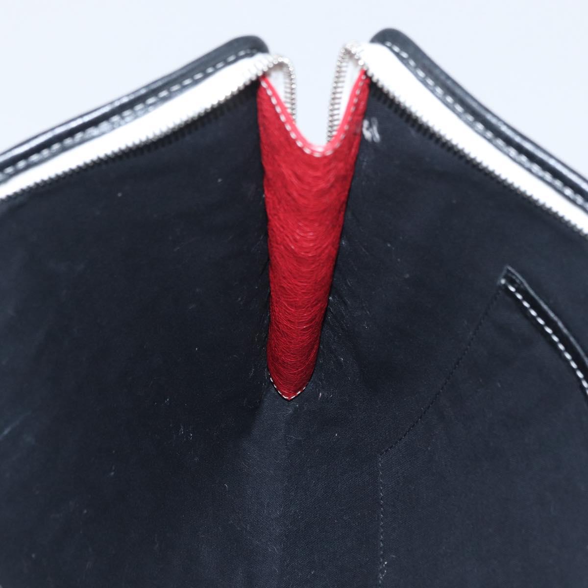 BALENCIAGA Clutch Bag Leather Multicolor Silver 443658 Auth ka3360