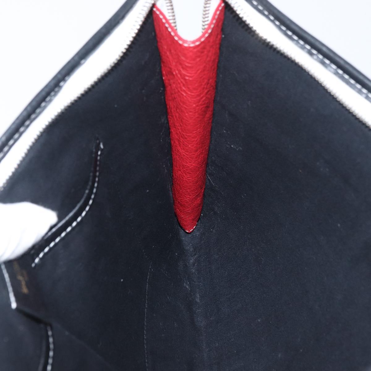 BALENCIAGA Clutch Bag Leather Multicolor Silver 443658 Auth ka3360
