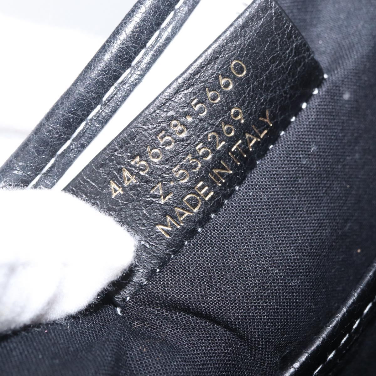 BALENCIAGA Clutch Bag Leather Multicolor Silver 443658 Auth ka3360