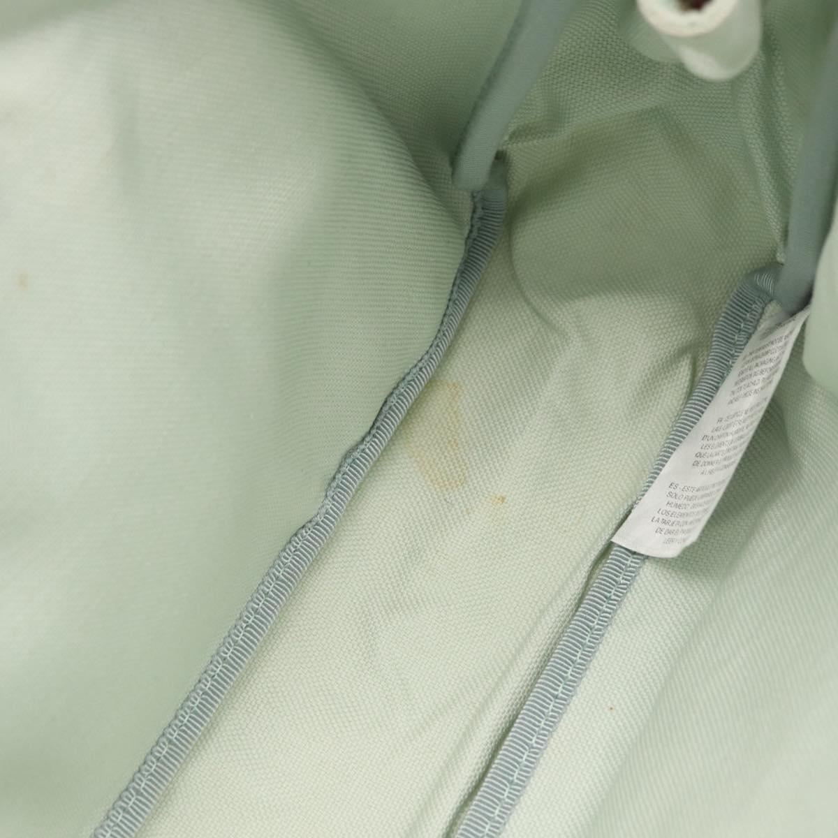 GUCCI Hand Bag Canvas Light Blue Auth ka3365