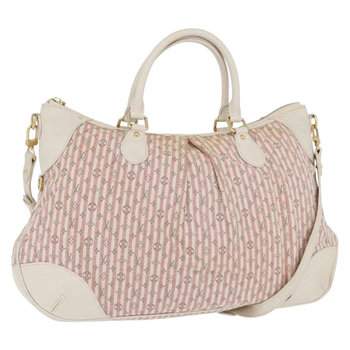 LOUIS VUITTON Mini Lin Marina GM Bag Croisette 2way Pink M95493 LV Auth ka3367A