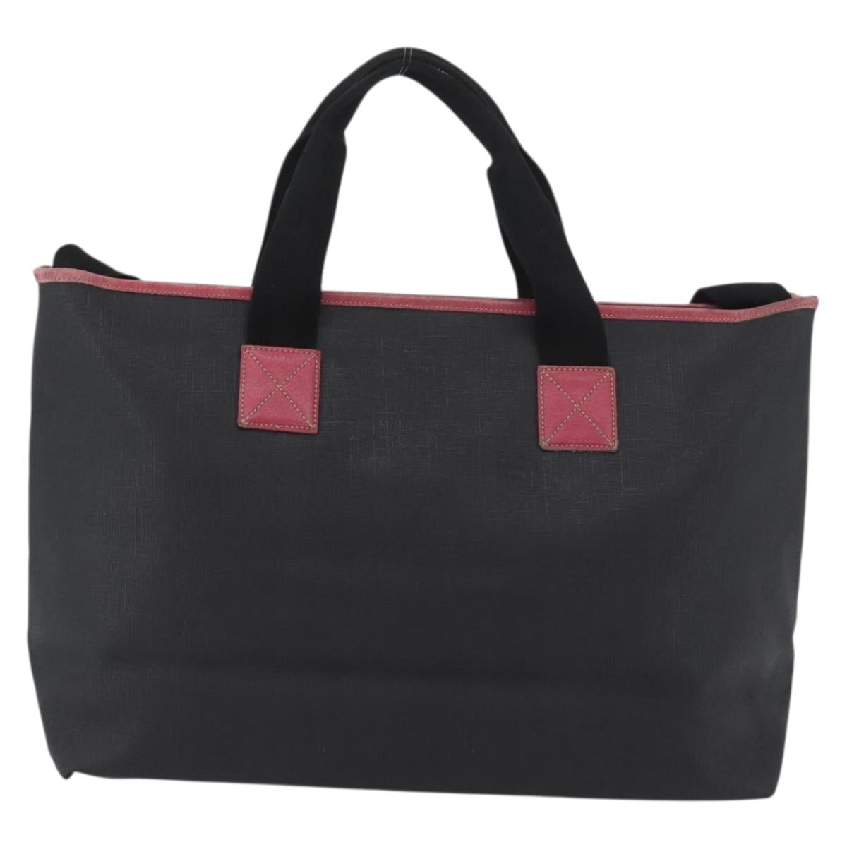 GUCCI Tote Bag PVC Black 162785 Auth ka3368