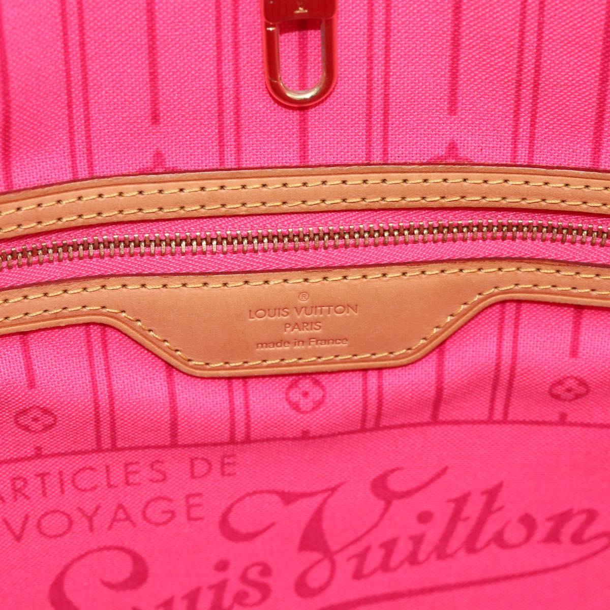 LOUIS VUITTON Monogram Rose Neverfull MM Tote Bag M48613 LV Auth ka3394SAV