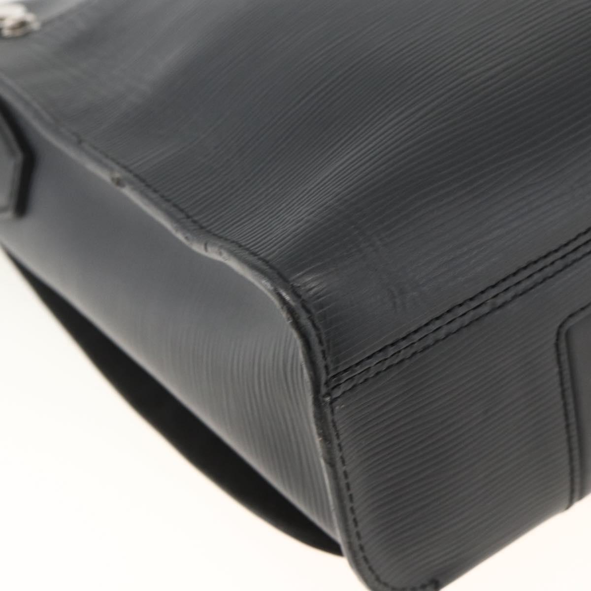 LOUIS VUITTON Epi Harrington Messenger MM Shoulder Bag Black M53409 Auth ka3397