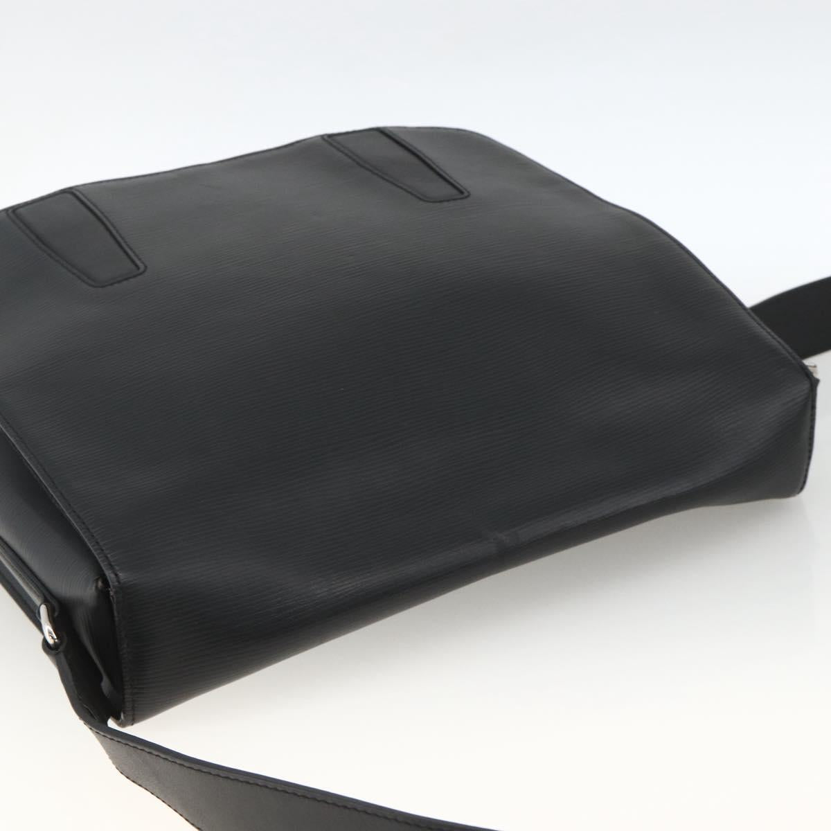 LOUIS VUITTON Epi Harrington Messenger MM Shoulder Bag Black M53409 Auth ka3397