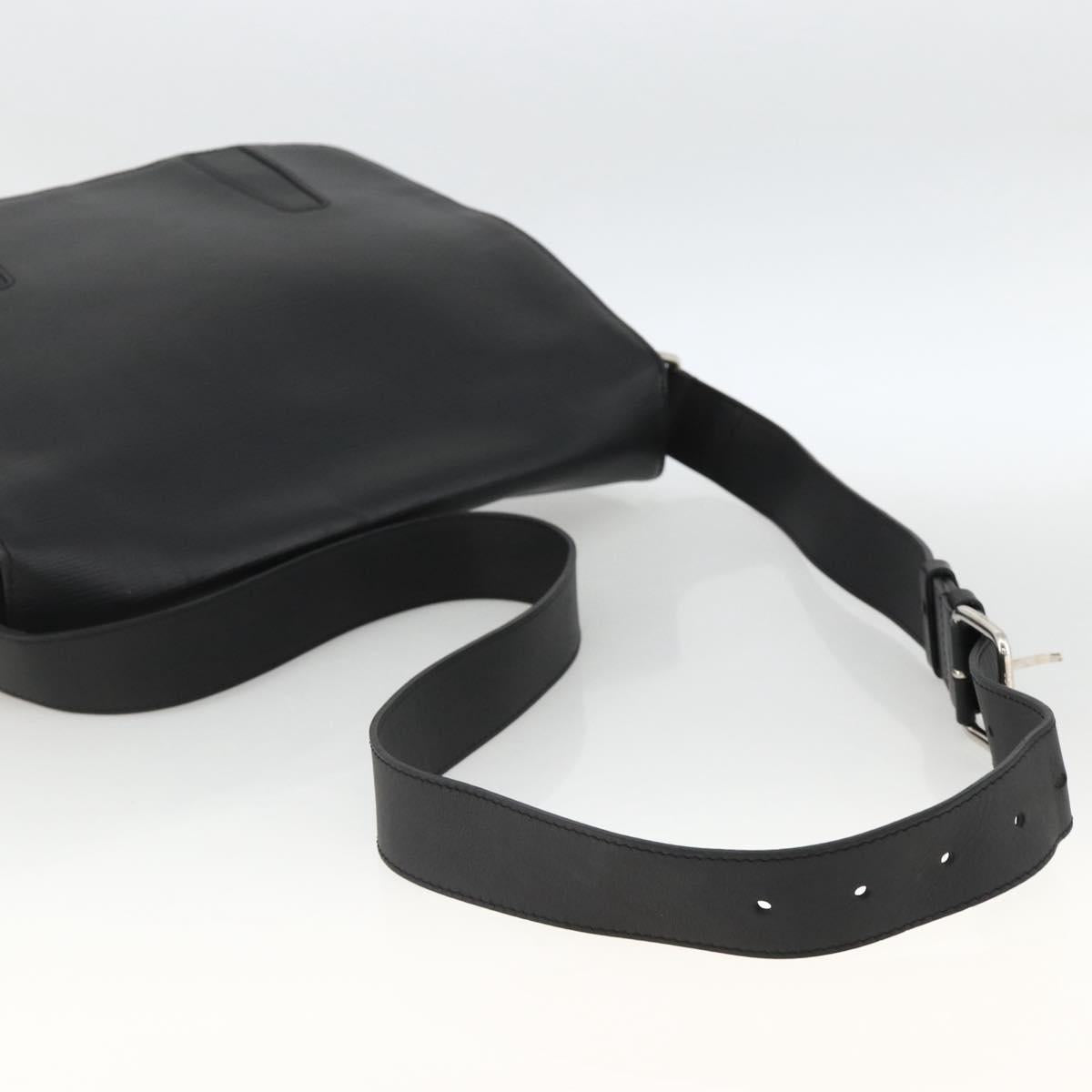 LOUIS VUITTON Epi Harrington Messenger MM Shoulder Bag Black M53409 Auth ka3397