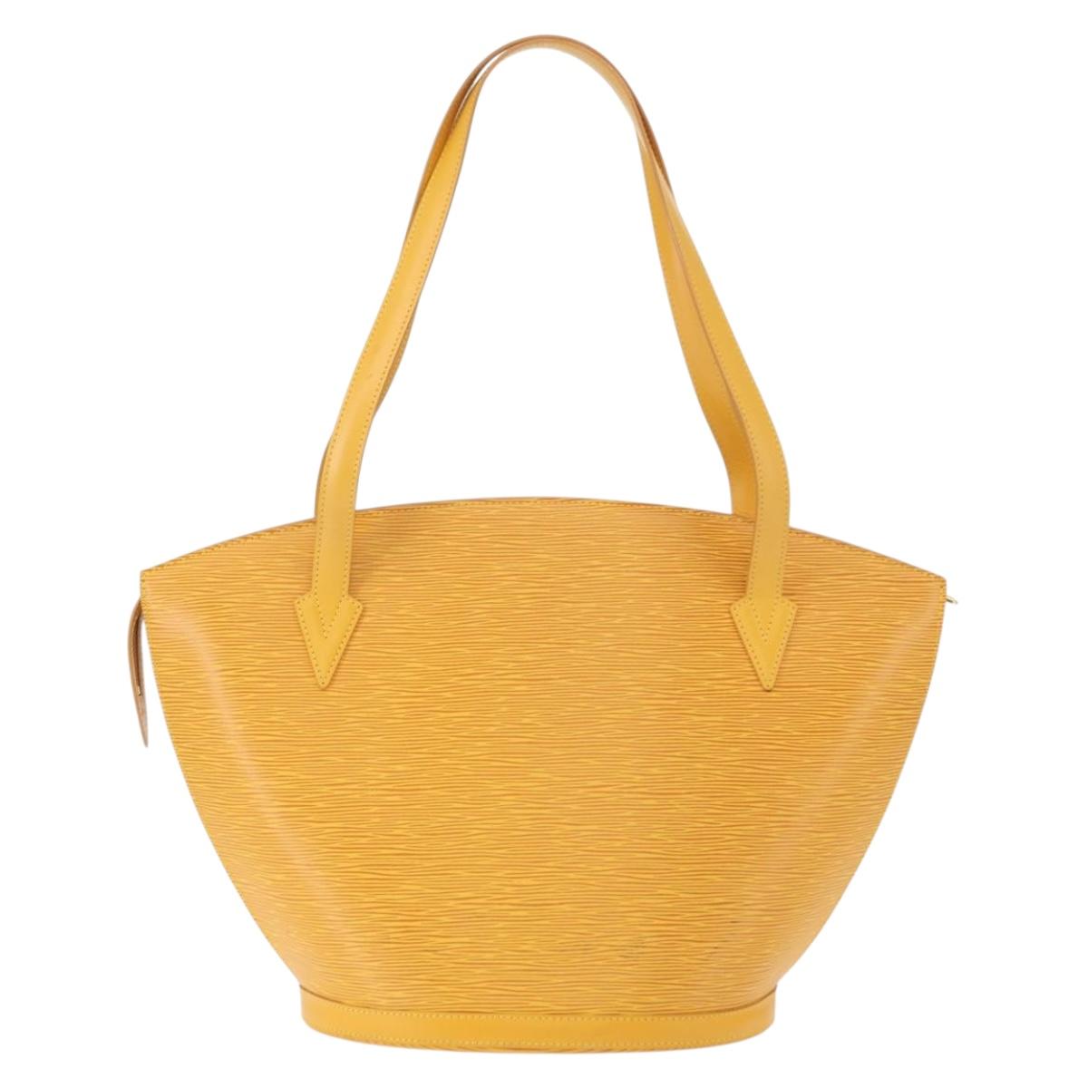 LOUIS VUITTON Epi Saint Jacques Shopping Shoulder Bag Yellow M52269 Auth ka342