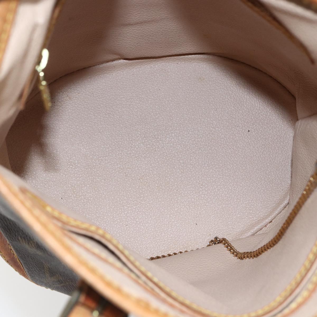 LOUIS VUITTON Monogram Bucket PM Shoulder Bag M42238 LV Auth ka345
