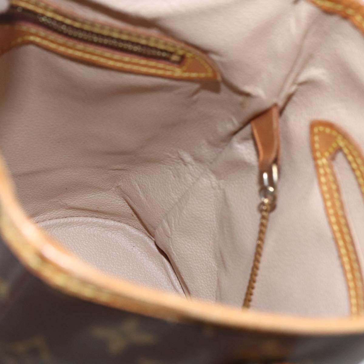 LOUIS VUITTON Monogram Bucket PM Shoulder Bag M42238 LV Auth ka345