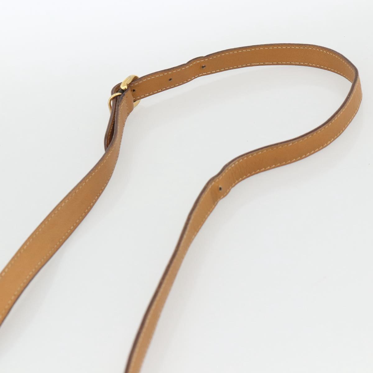 GUCCI Micro GG Supreme Shoulder Bag PVC Beige Gold 007 87 0096 Auth ka3457