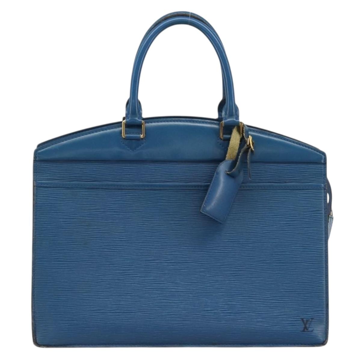 LOUIS VUITTON Epi Riviera Hand Bag Blue M48185 LV Auth ka3458