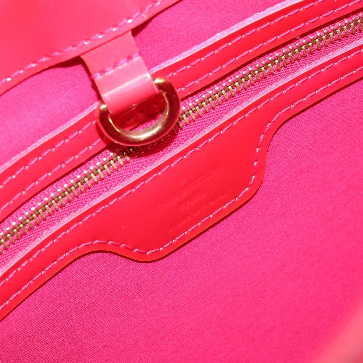 LOUIS VUITTON Monogram Vernis Wilshire PM Hand Bag Rose Pop M93643 Auth ka3464A