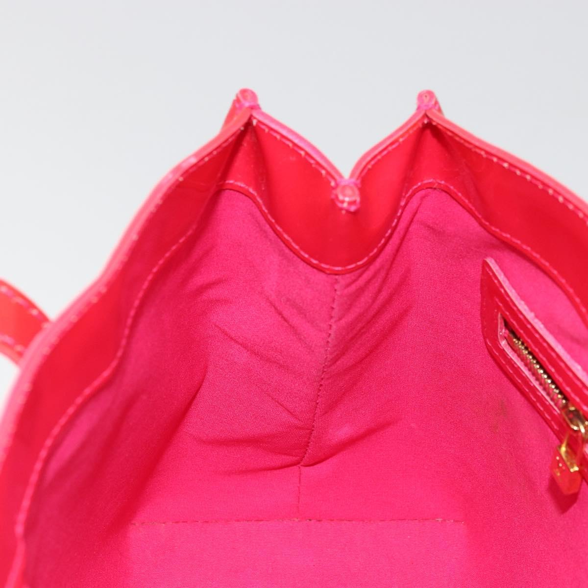 LOUIS VUITTON Monogram Vernis Wilshire PM Hand Bag Rose Pop M93643 Auth ka3464A