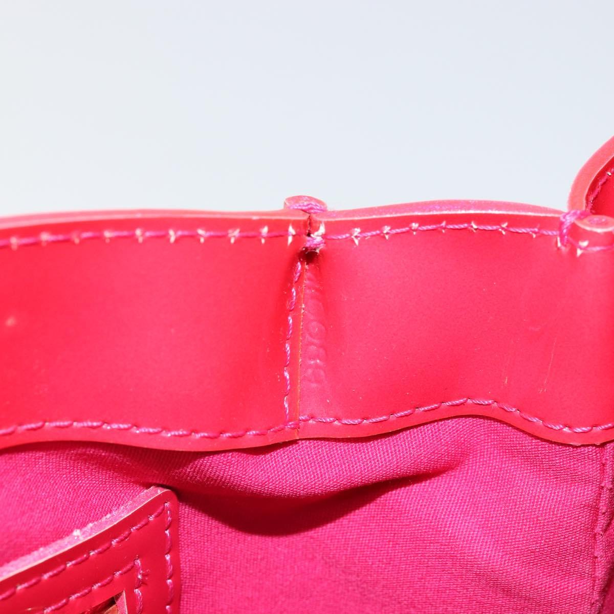 LOUIS VUITTON Monogram Vernis Wilshire PM Hand Bag Rose Pop M93643 Auth ka3464A
