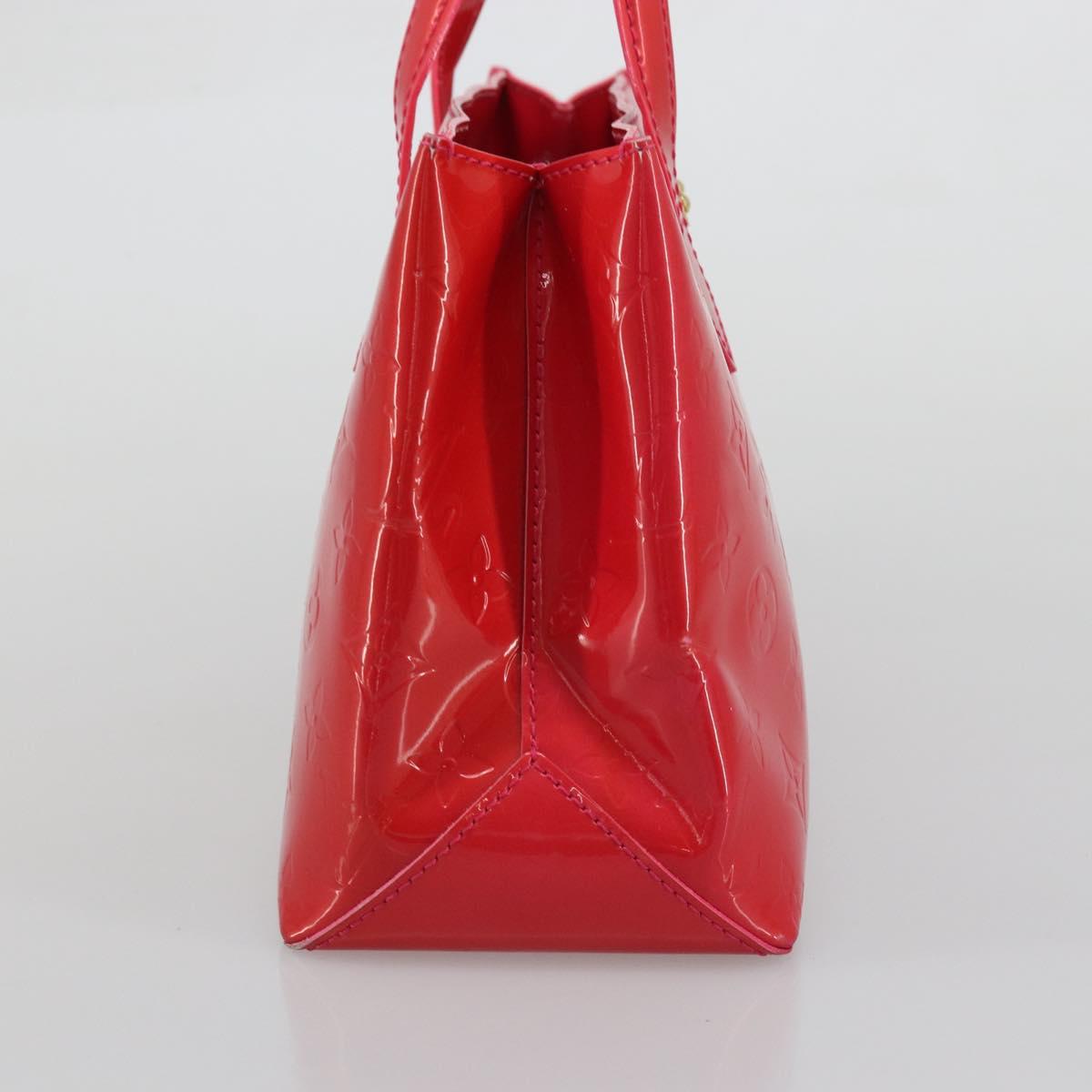 LOUIS VUITTON Monogram Vernis Wilshire PM Hand Bag Rose Pop M93643 Auth ka3464A