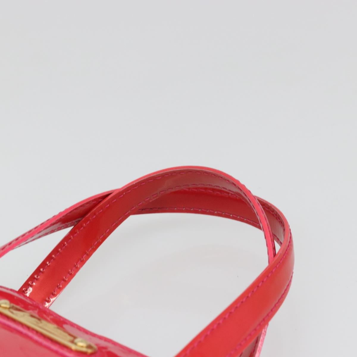 LOUIS VUITTON Monogram Vernis Wilshire PM Hand Bag Rose Pop M93643 Auth ka3464A