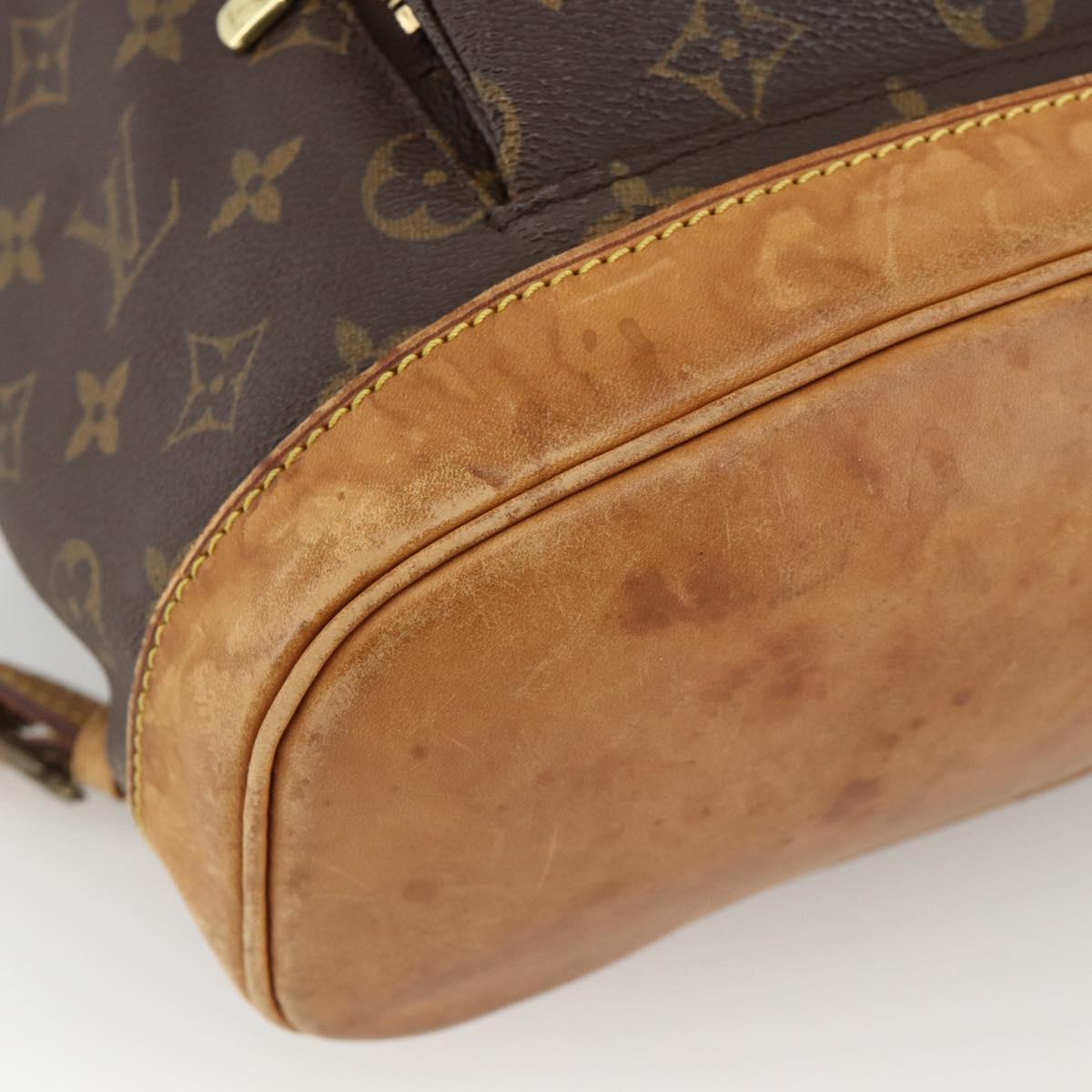 LOUIS VUITTON Monogram Montsouris MM Backpack M51136 LV Auth ka3465