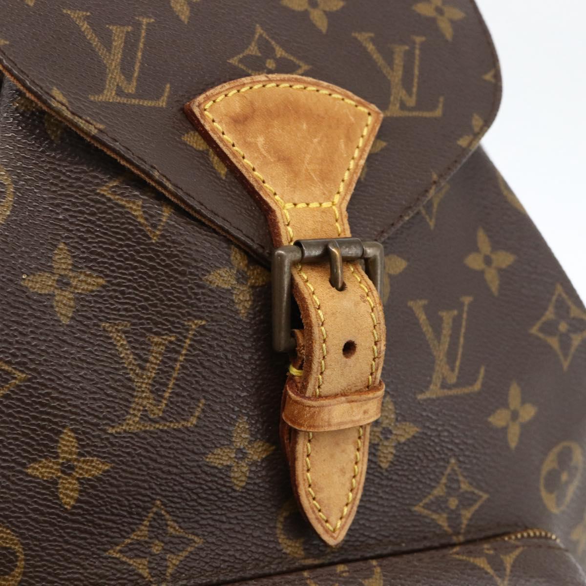 LOUIS VUITTON Monogram Montsouris MM Backpack M51136 LV Auth ka3465