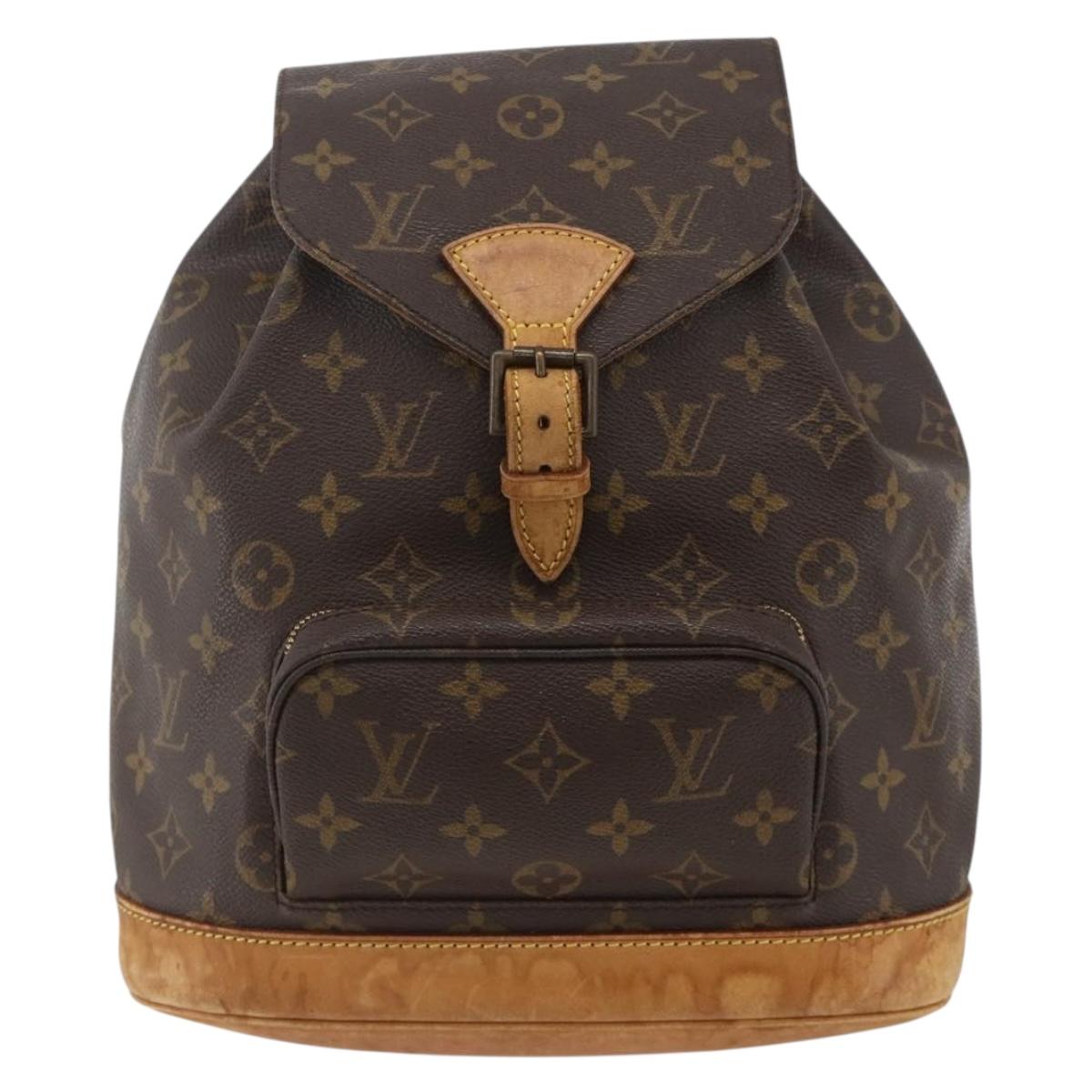 LOUIS VUITTON Monogram Montsouris MM Backpack M51136 LV Auth ka3465