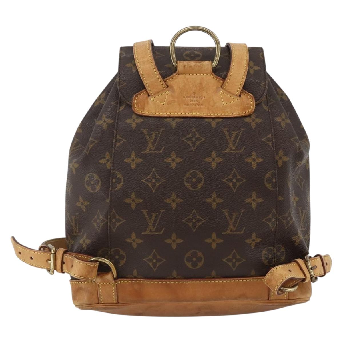 LOUIS VUITTON Monogram Montsouris MM Backpack M51136 LV Auth ka3465