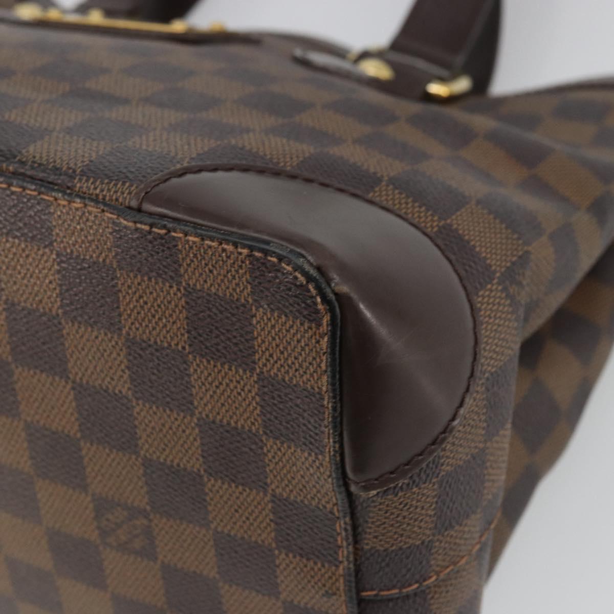 LOUIS VUITTON Damier Ebene Hampstead PM Tote Bag N51205 LV Auth ka3471
