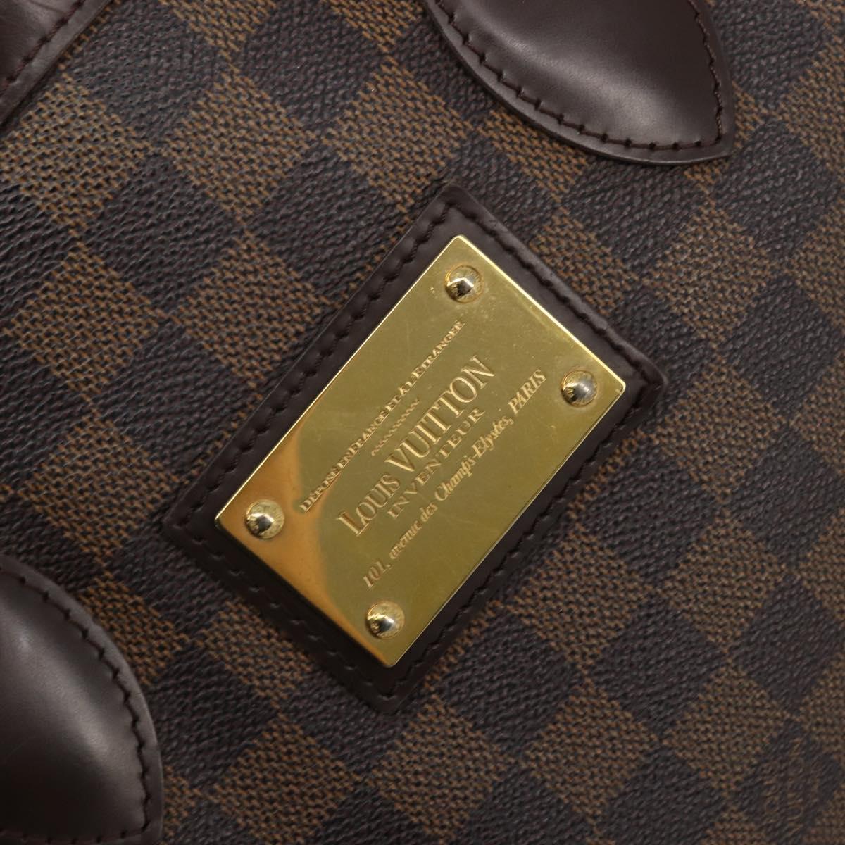 LOUIS VUITTON Damier Ebene Hampstead PM Tote Bag N51205 LV Auth ka3471