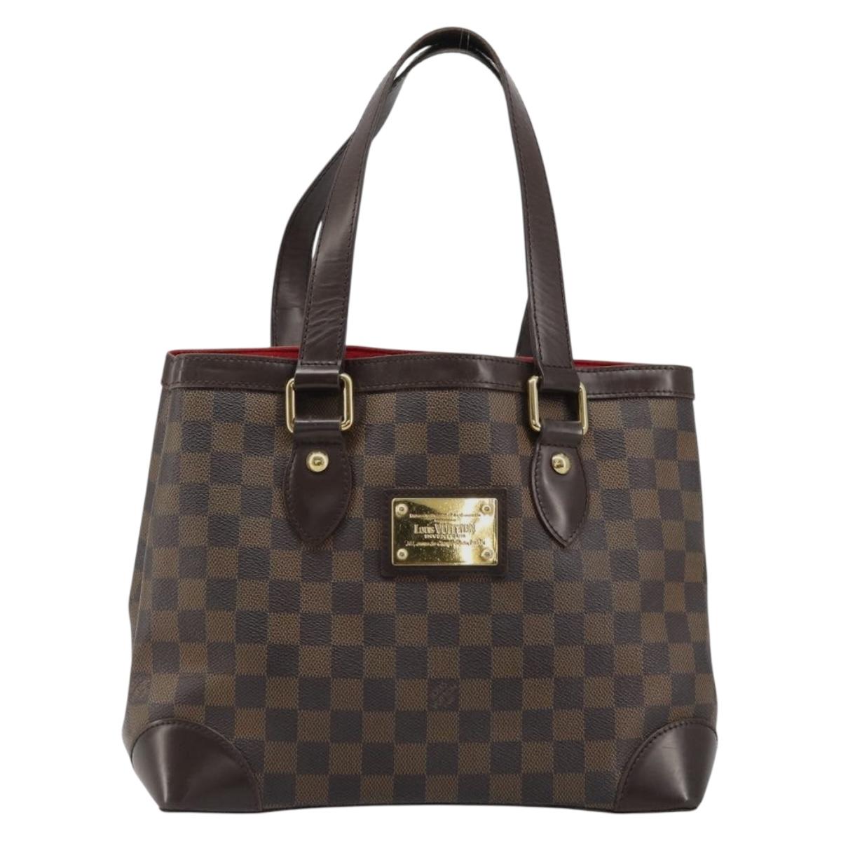 LOUIS VUITTON Damier Ebene Hampstead PM Tote Bag N51205 LV Auth ka3471