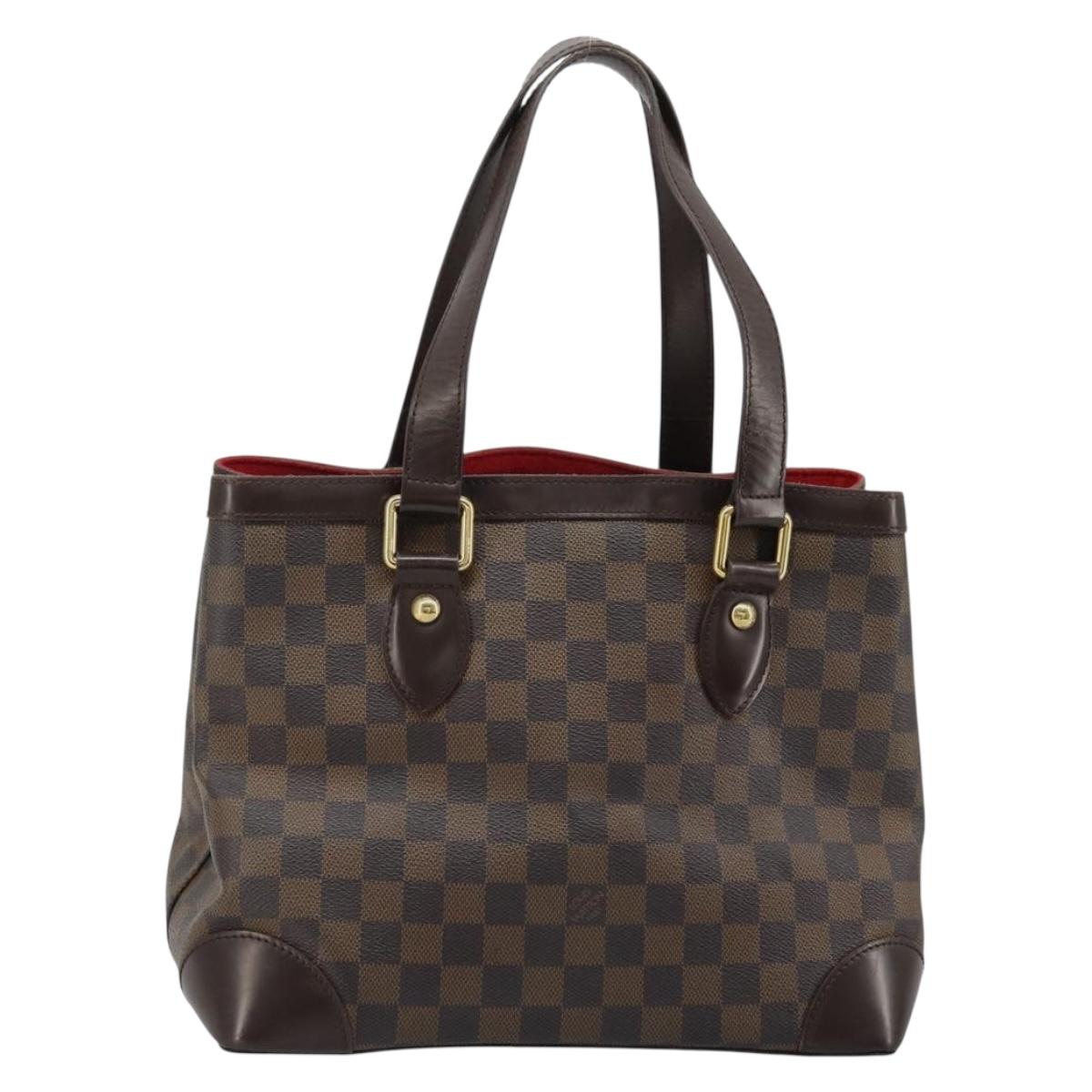 LOUIS VUITTON Damier Ebene Hampstead PM Tote Bag N51205 LV Auth ka3471