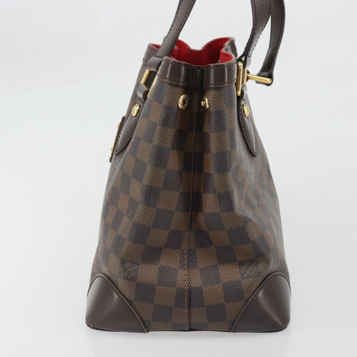 LOUIS VUITTON Damier Ebene Hampstead PM Tote Bag N51205 LV Auth ka3471