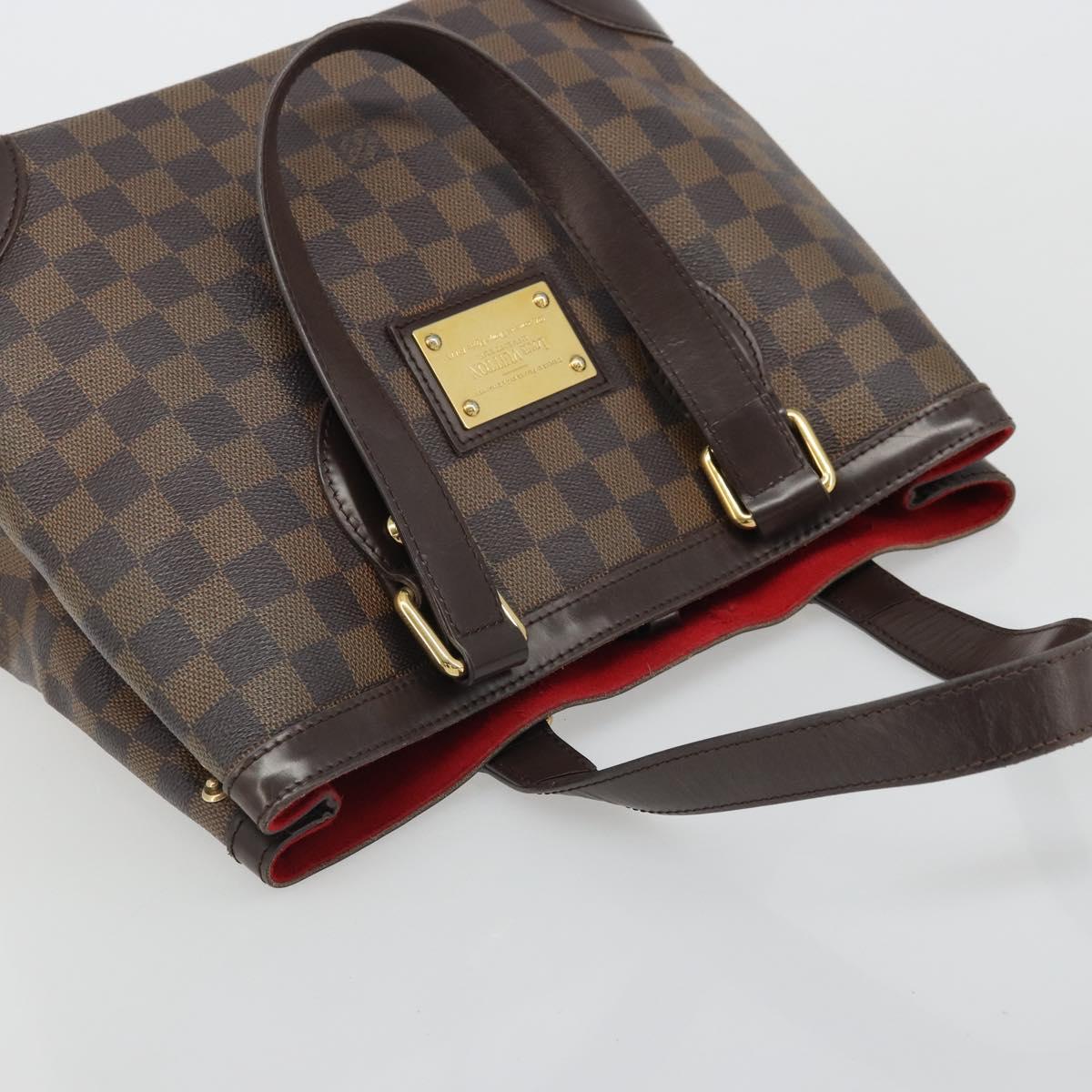 LOUIS VUITTON Damier Ebene Hampstead PM Tote Bag N51205 LV Auth ka3471