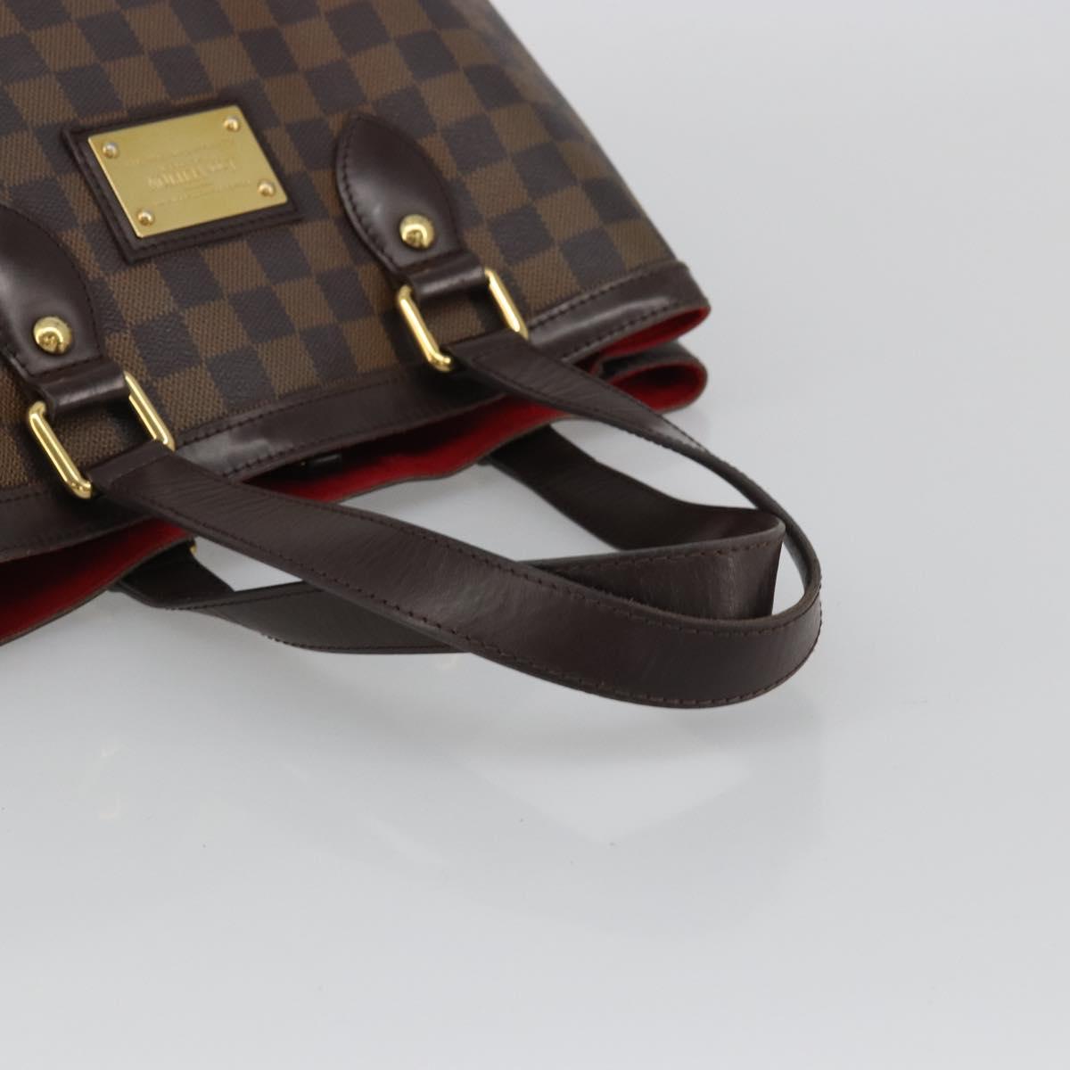 LOUIS VUITTON Damier Ebene Hampstead PM Tote Bag N51205 LV Auth ka3471