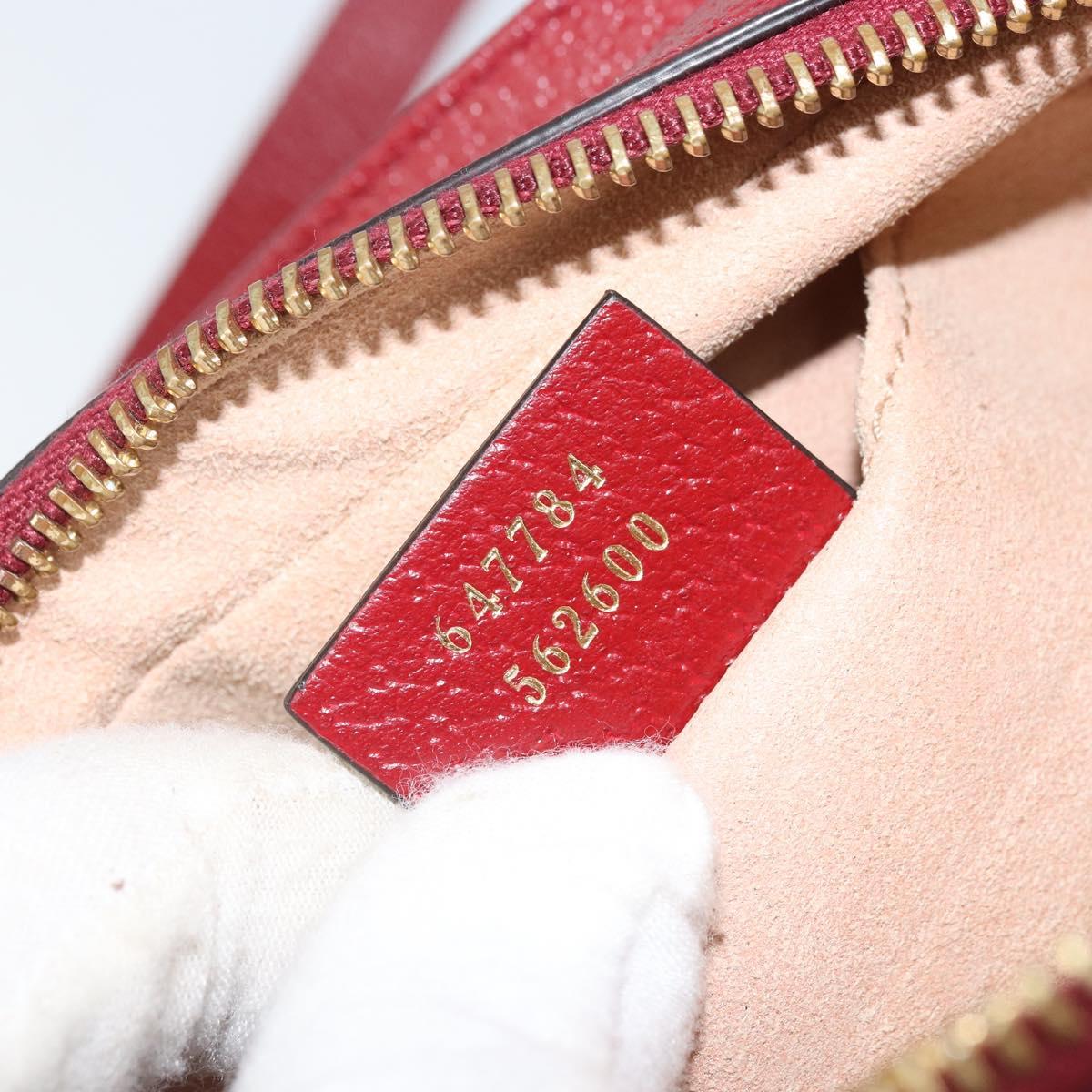 GUCCI Micro GG Supreme Doraemon Bag PVC Beige Gold 647784 Auth ka3475SAM