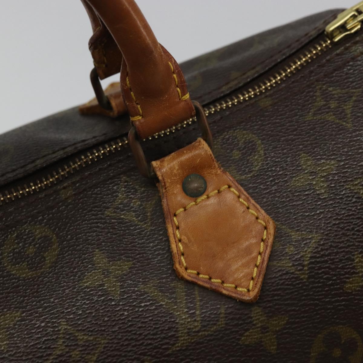 LOUIS VUITTON Monogram Speedy 30 Hand Bag M41526 LV Auth ka3478