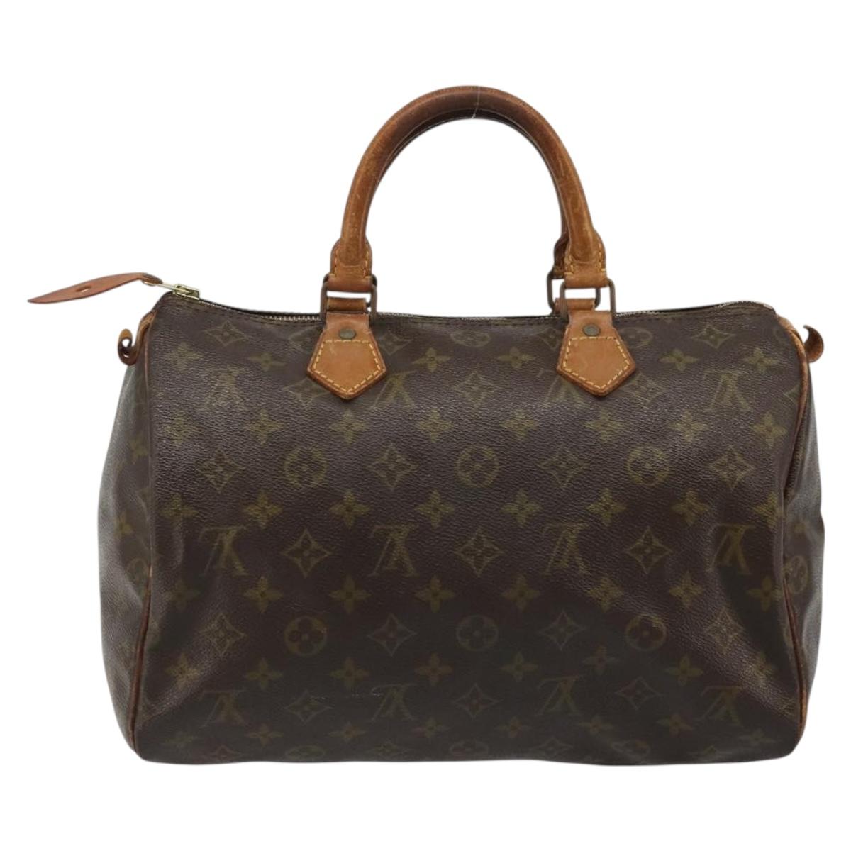 LOUIS VUITTON Monogram Speedy 30 Hand Bag M41526 LV Auth ka3478