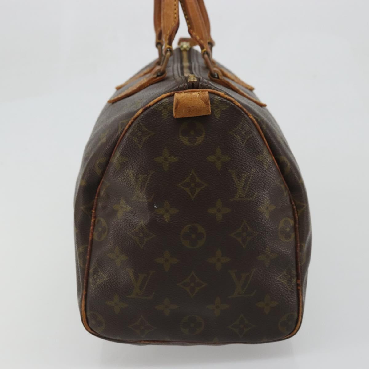 LOUIS VUITTON Monogram Speedy 30 Hand Bag M41526 LV Auth ka3478