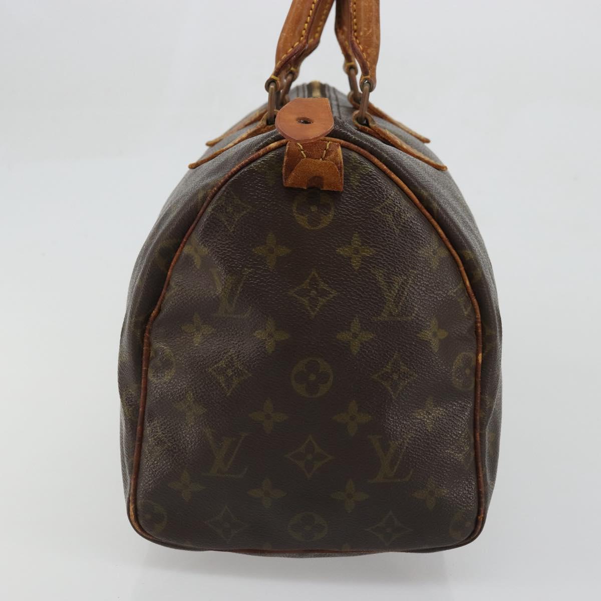 LOUIS VUITTON Monogram Speedy 30 Hand Bag M41526 LV Auth ka3478