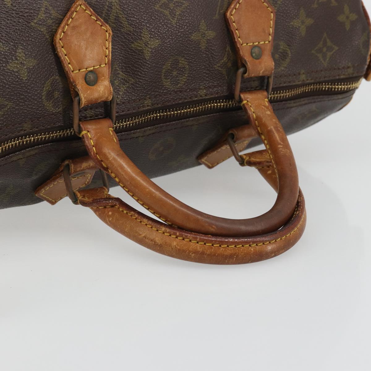 LOUIS VUITTON Monogram Speedy 30 Hand Bag M41526 LV Auth ka3478
