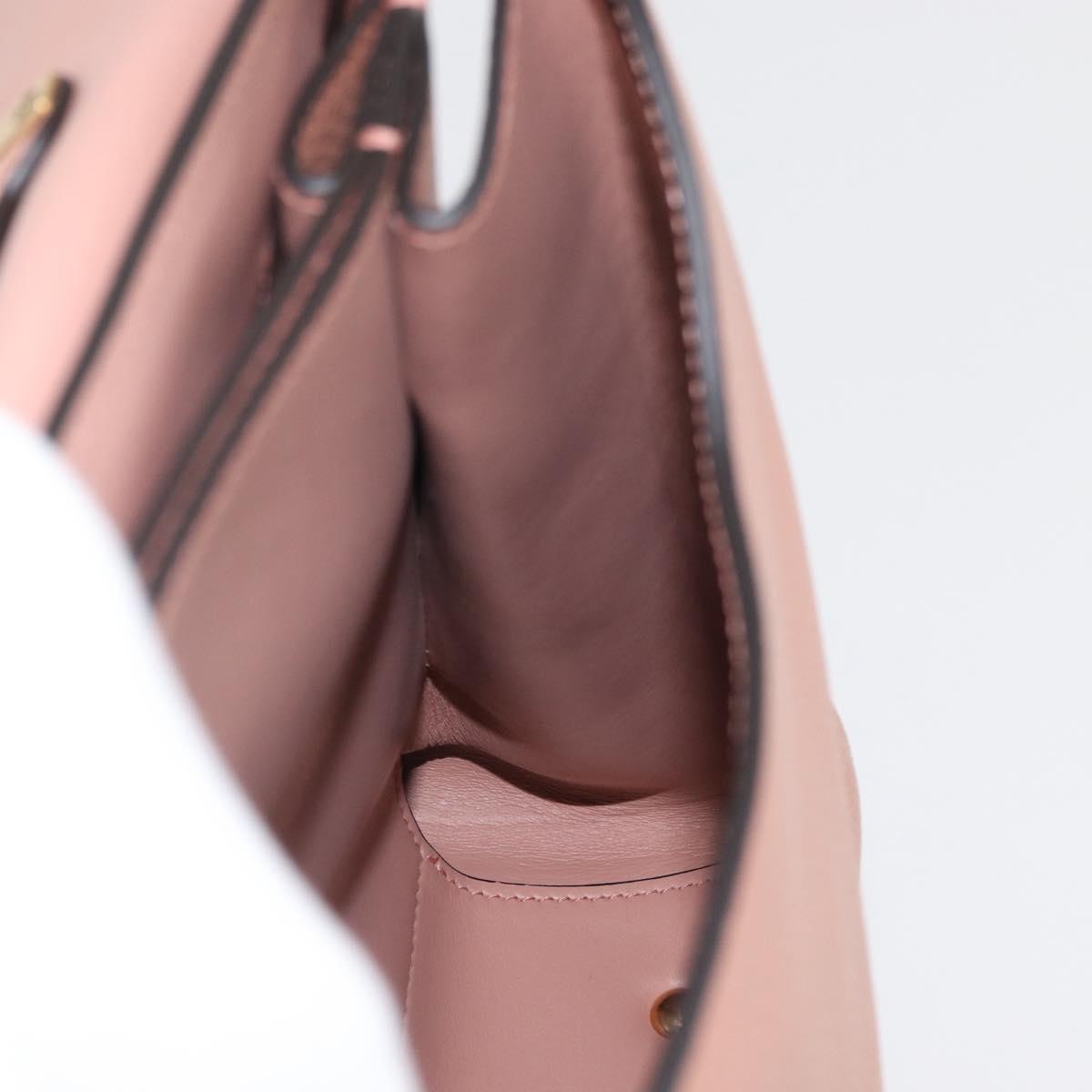 Salvatore Ferragamo Margot Shoulder Bag Leather Beige Gold Auth ka3483A