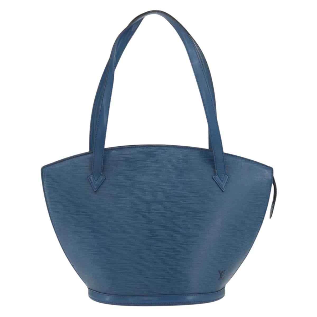 LOUIS VUITTON Epi Saint Jacques Shopping Shoulder Bag Blue M52275 LV Auth ka3488