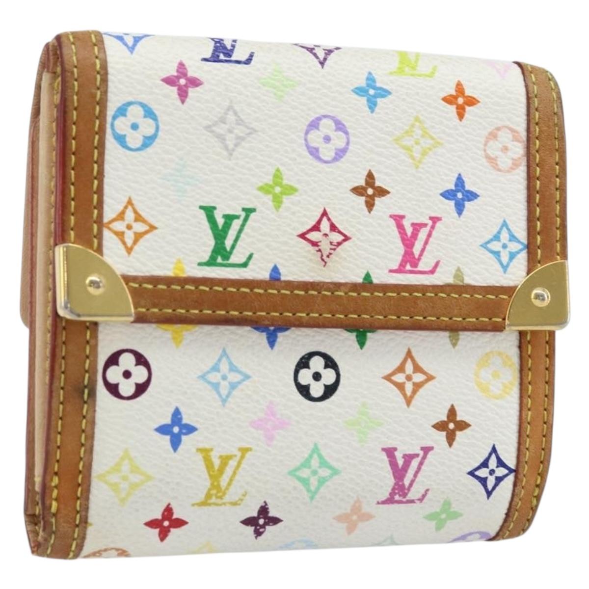 LOUIS VUITTON Multicolor Porte Monnaie Billets Cartes Credit M92983 Auth ka3494