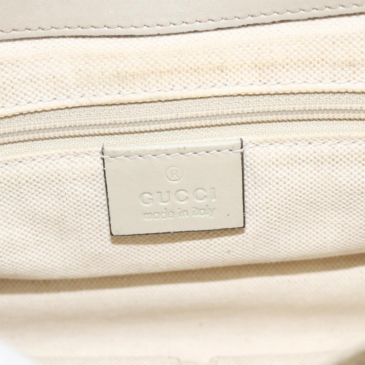 GUCCI GG Canvas Shoulder Bag Beige Gold 308452 Auth ka3497