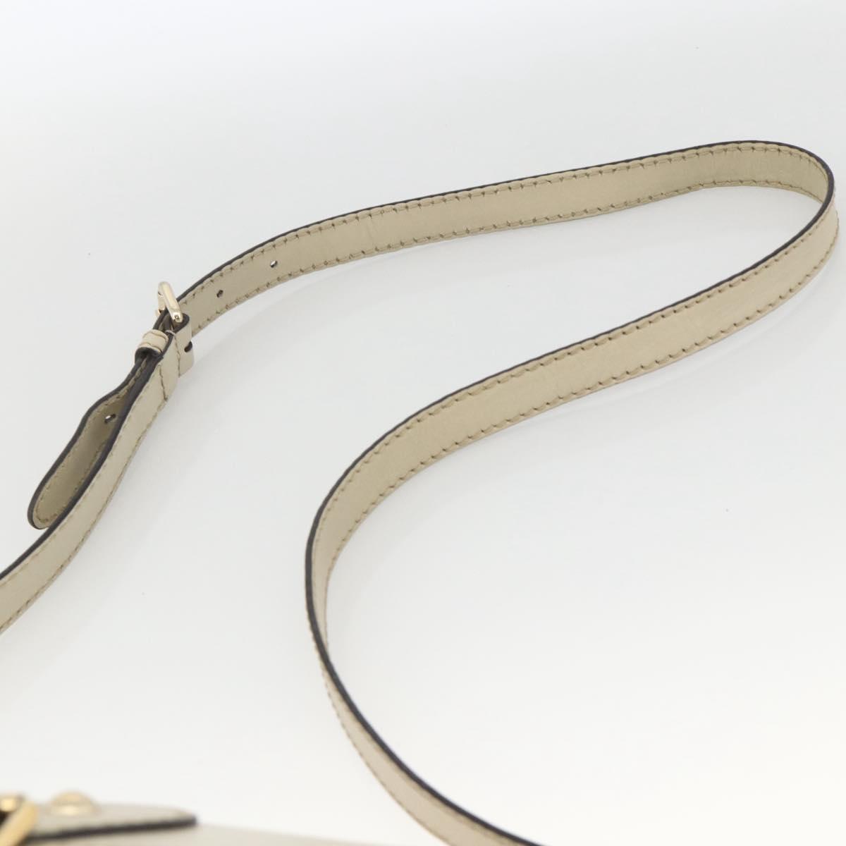 GUCCI GG Canvas Shoulder Bag Beige Gold 308452 Auth ka3497