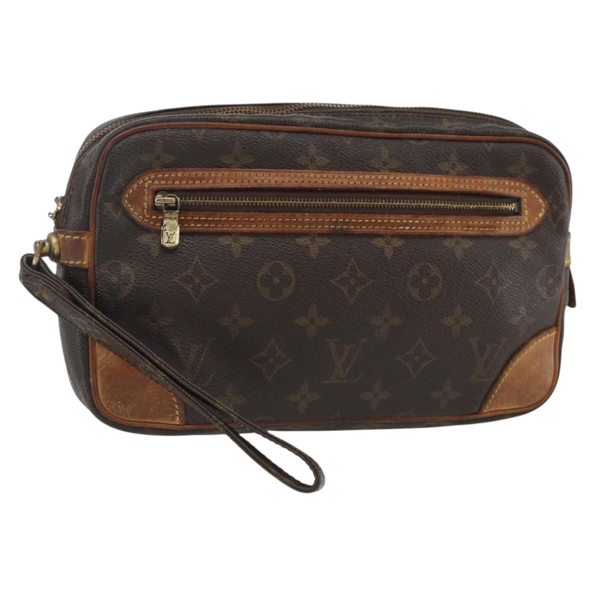 LOUIS VUITTON Monogram Marly Dragonne GM Clutch Bag M51825 LV Auth ka3502