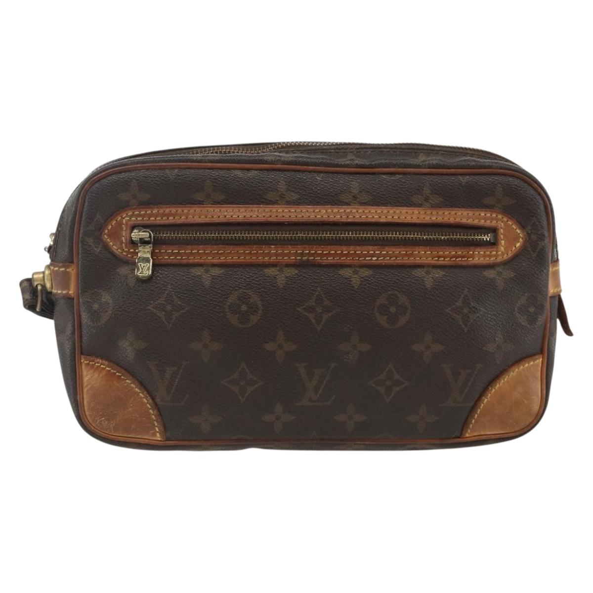 LOUIS VUITTON Monogram Marly Dragonne GM Clutch Bag M51825 LV Auth ka3502