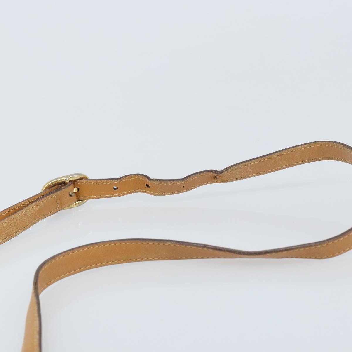GUCCI Micro GG Supreme Shoulder Bag PVC Beige Gold 001 104 0558 Auth ka3520