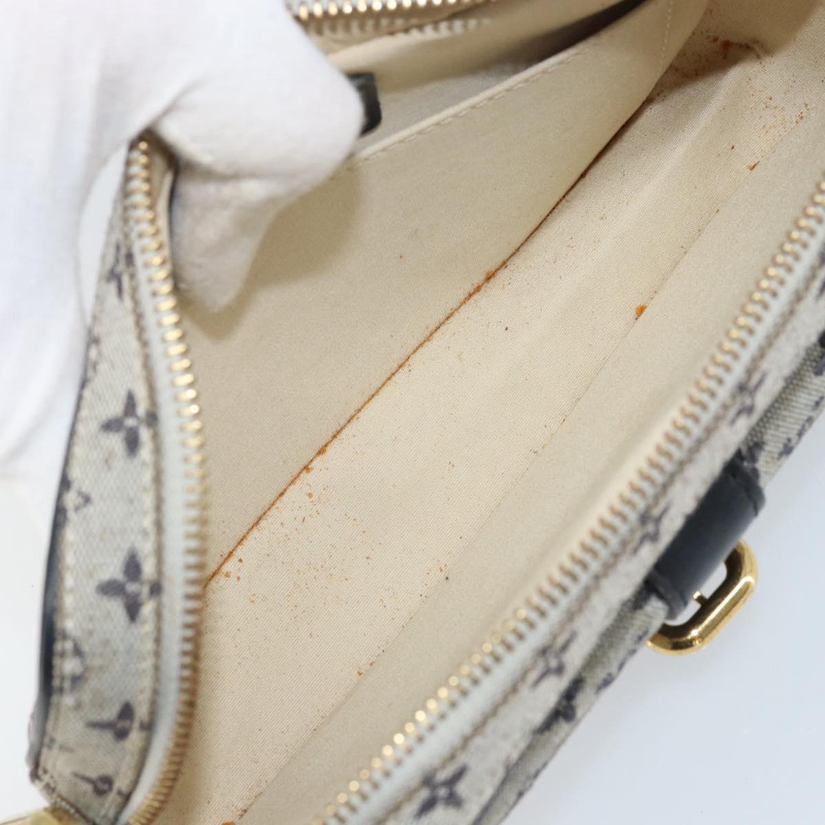 LOUIS VUITTON Monogram Mini Juliet MM Shoulder Bag Blue M92004 LV Auth ka3531