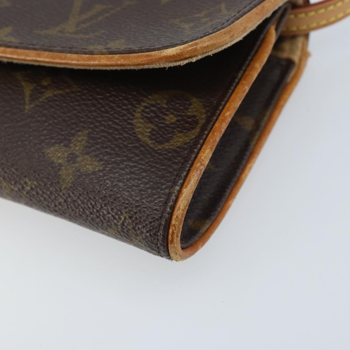LOUIS VUITTON Monogram Pochette Twin PM Shoulder Bag M51854 LV Auth ka3535