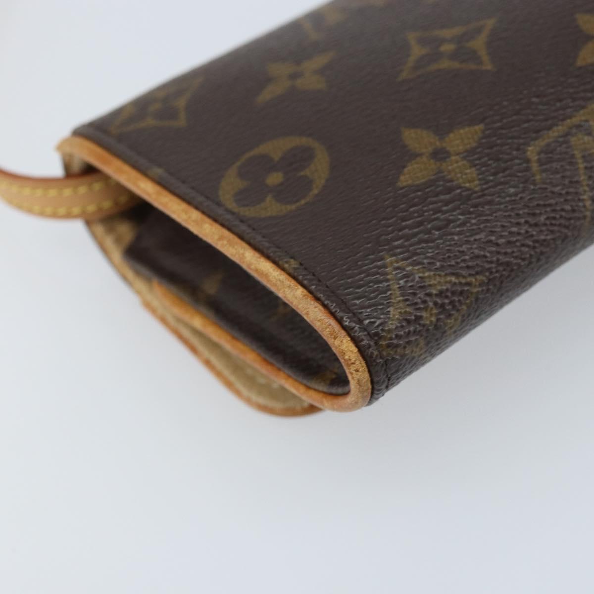 LOUIS VUITTON Monogram Pochette Twin PM Shoulder Bag M51854 LV Auth ka3535